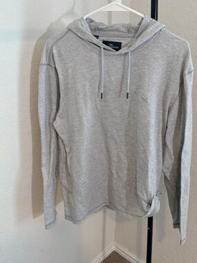 Rodd & Gunn Light Gray Hooded Long-Sleeve Shirt